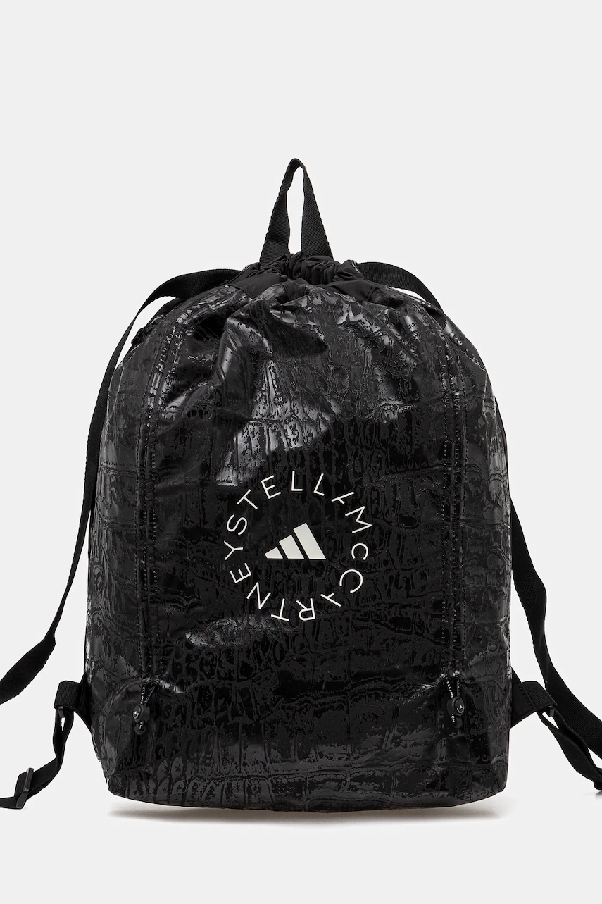 adidas by Stella McCartney rucsac culoarea negru, cu imprimeu, JY4205