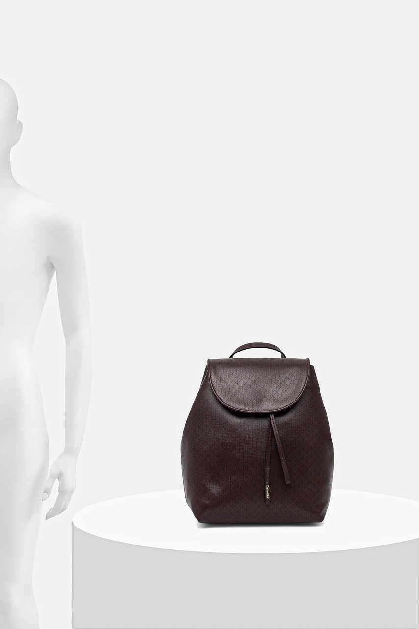 Σακίδιο πλάτης Calvin Klein χρώμα: μπορντό, LV04F3271G φωτογραφία
