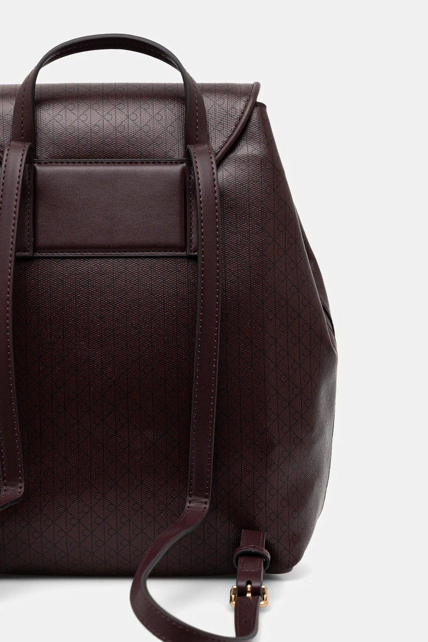 Σακίδιο πλάτης Calvin Klein χρώμα: μπορντό, LV04F3271G φωτογραφία