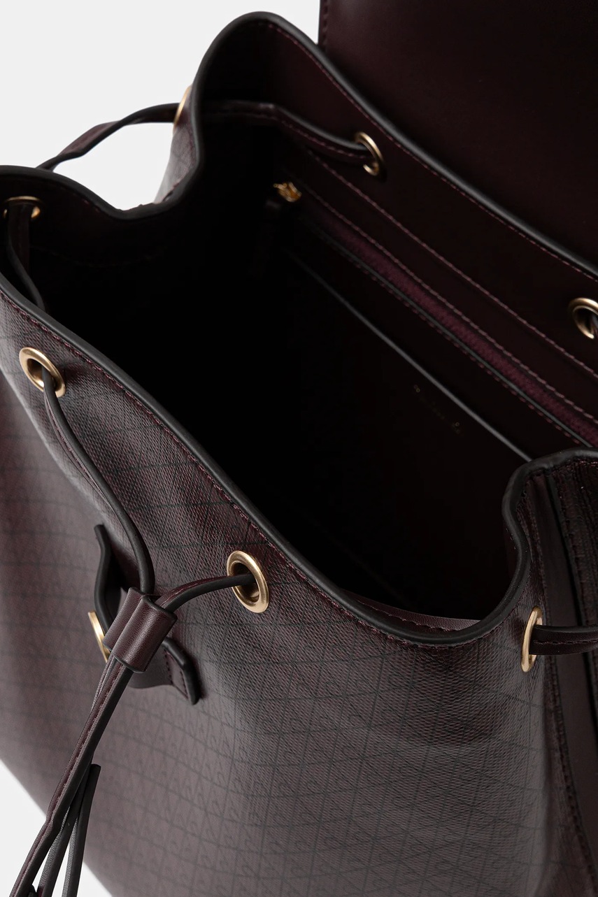 Σακίδιο πλάτης Calvin Klein χρώμα: μπορντό, LV04F3271G φωτογραφία