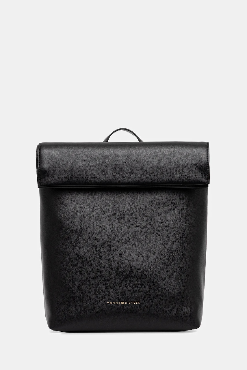 Levně Batoh Tommy Hilfiger dámský, černá barva, velký, AW0AW17654