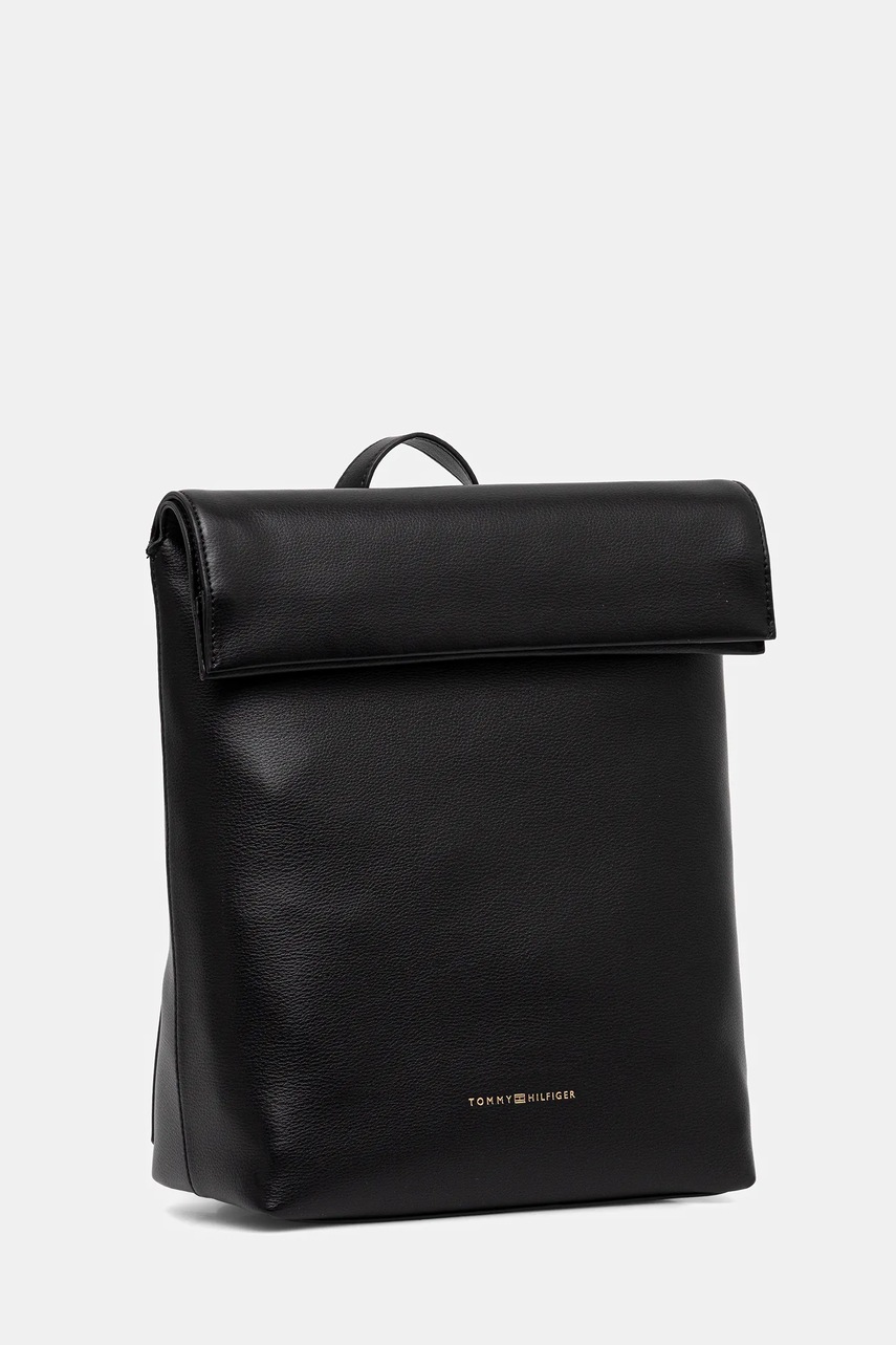 Рюкзак Tommy Hilfiger цвет чёрный большой однотонный AW0AW17654 Рюкзак Tommy Hilfiger цвет чёрный большой однотонный AW0AW17654