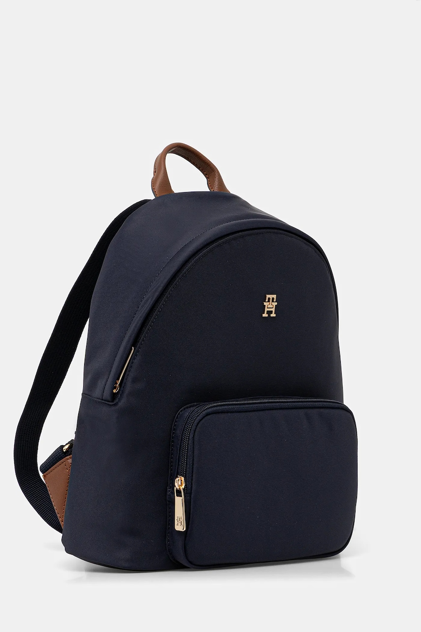 Рюкзак Tommy Hilfiger цвет синий маленький однотонный AW0AW17939 Рюкзак Tommy Hilfiger цвет синий маленький однотонный AW0AW17939