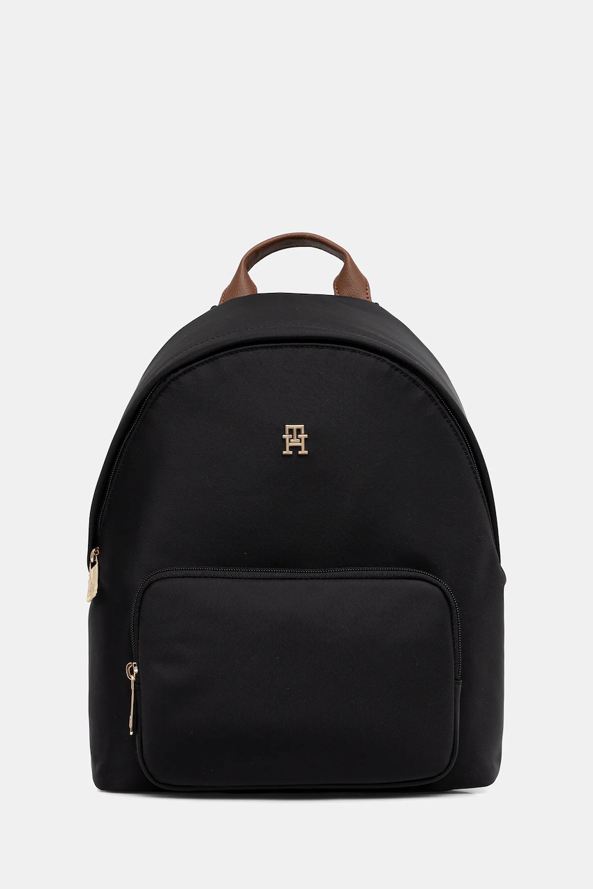 Levně Batoh Tommy Hilfiger dámský, černá barva, malý, AW0AW17939