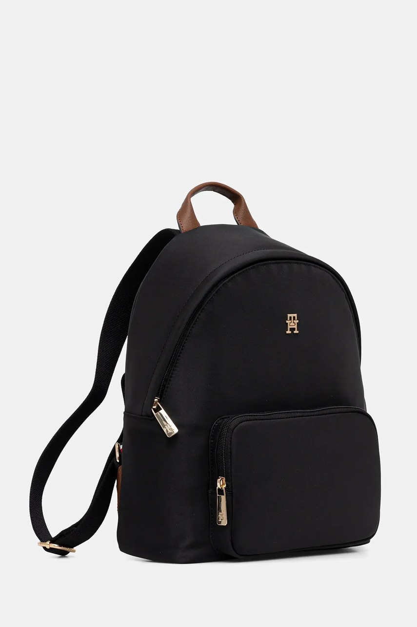 Рюкзак Tommy Hilfiger цвет чёрный маленький однотонный AW0AW17939 Рюкзак Tommy Hilfiger цвет чёрный маленький однотонный AW0AW17939