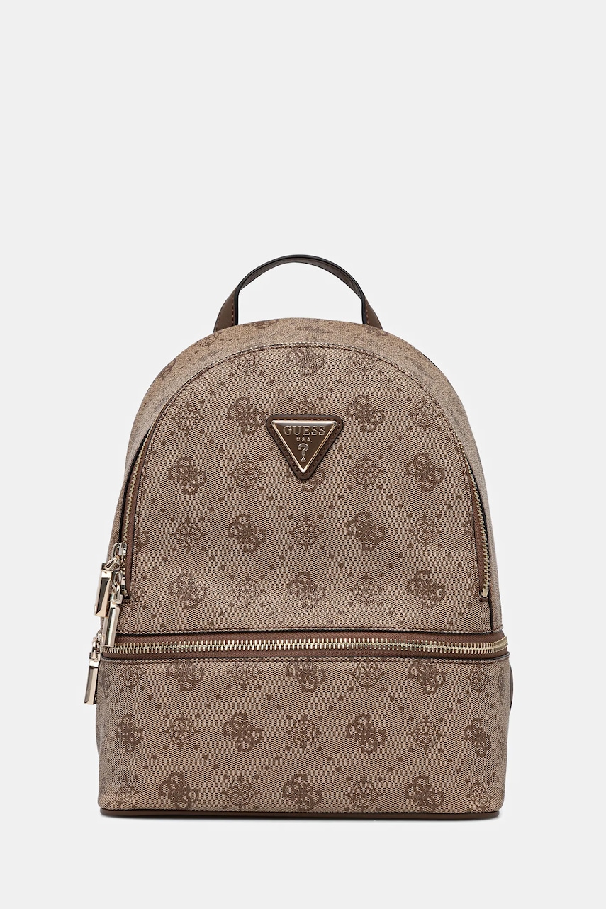 Levně Batoh Guess SILIA dámský, béžová barva, malý, TWGP98 90032