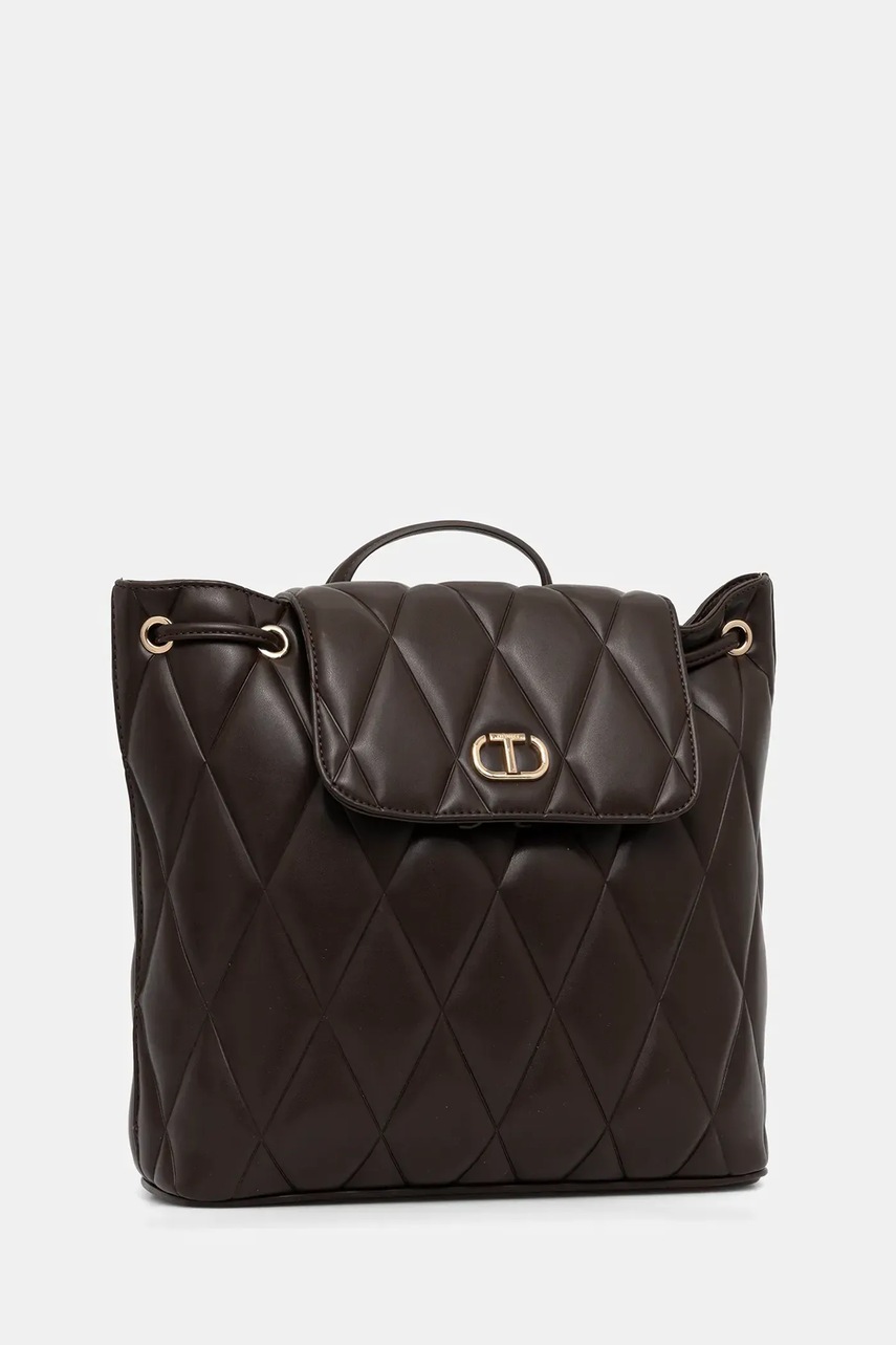 Рюкзак Twinset цвет коричневый большой однотонный 252TB7055