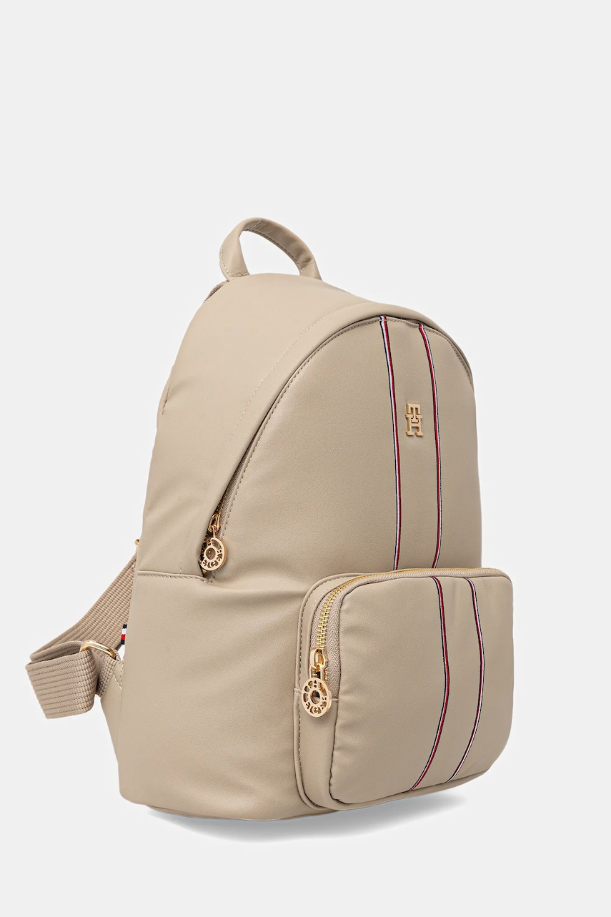 Рюкзак Tommy Hilfiger цвет бежевый маленький однотонный AW0AW18001 Рюкзак Tommy Hilfiger цвет бежевый маленький однотонный AW0AW18001