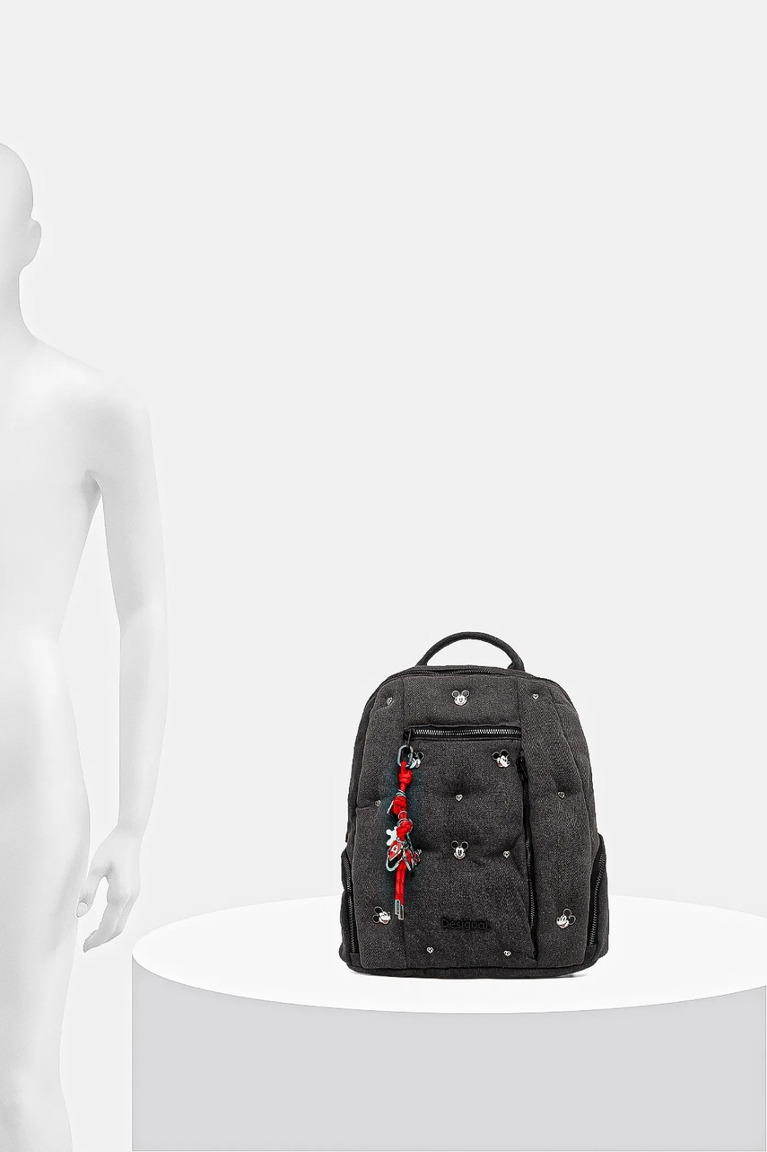 Σακίδιο πλάτης Desigual MICKEY STU χρώμα: γκρι, 25WAKD04 φωτογραφία