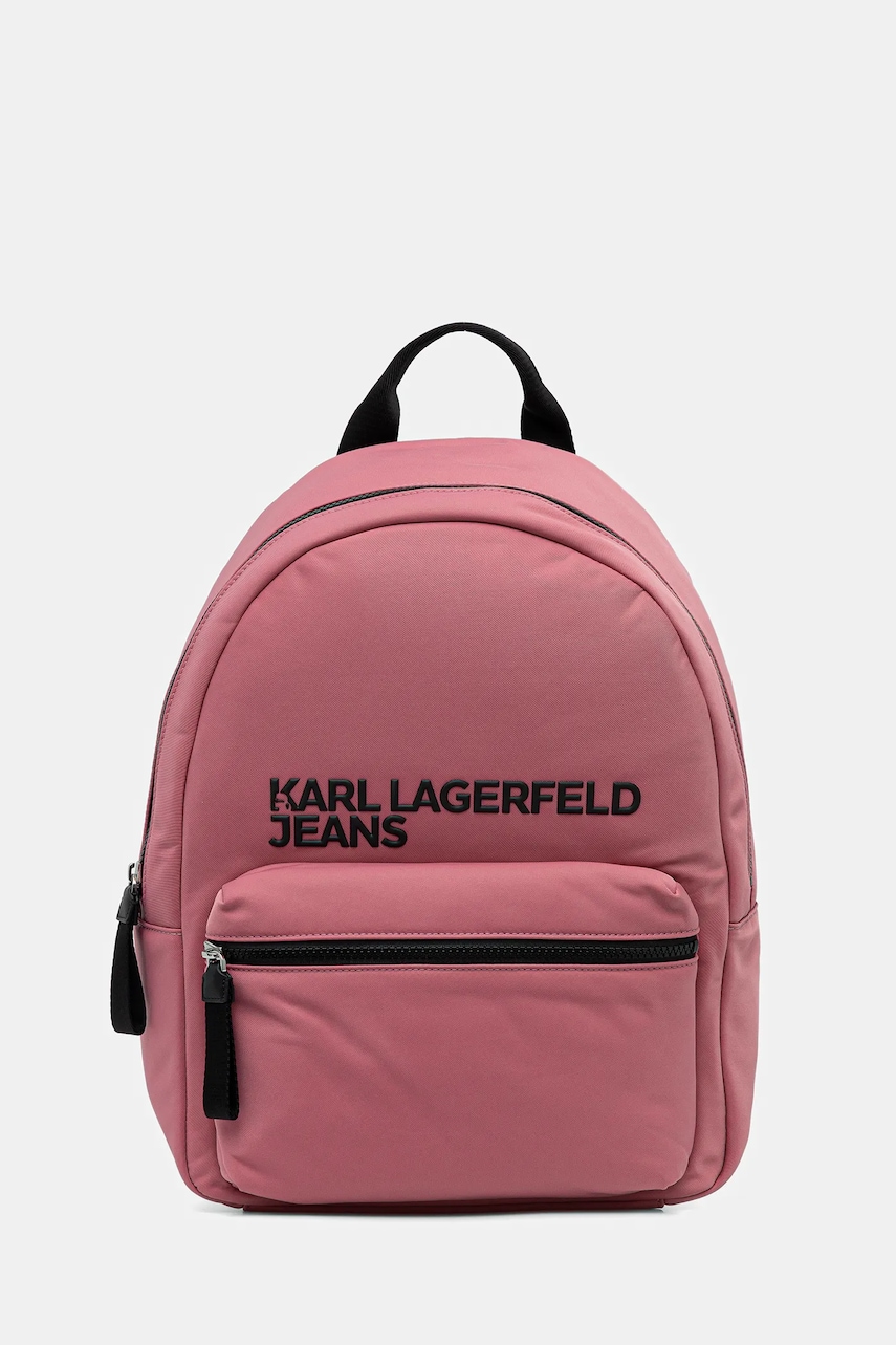 Karl Lagerfeld Jeans rucsac culoarea roz, mare, uni, A4W30294