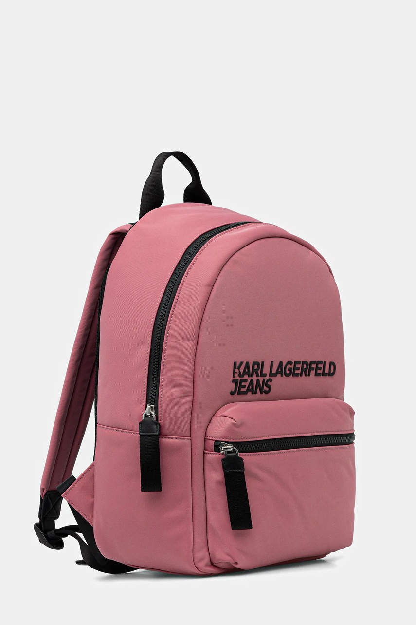 Рюкзак Karl Lagerfeld Jeans цвет розовый большой однотонный A4W30294