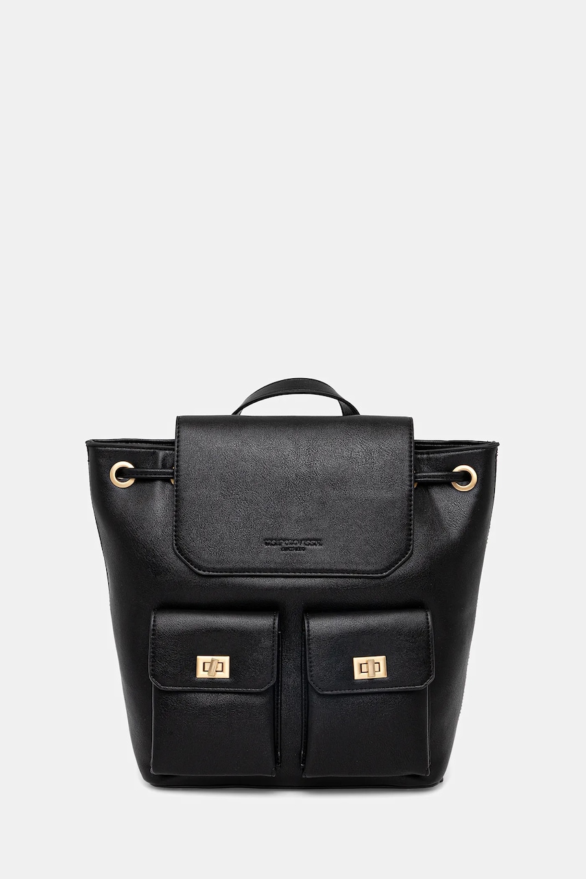 U.S. Polo Assn. rucsac Clark culoarea negru, mic, uni, BIU0K8856WVP