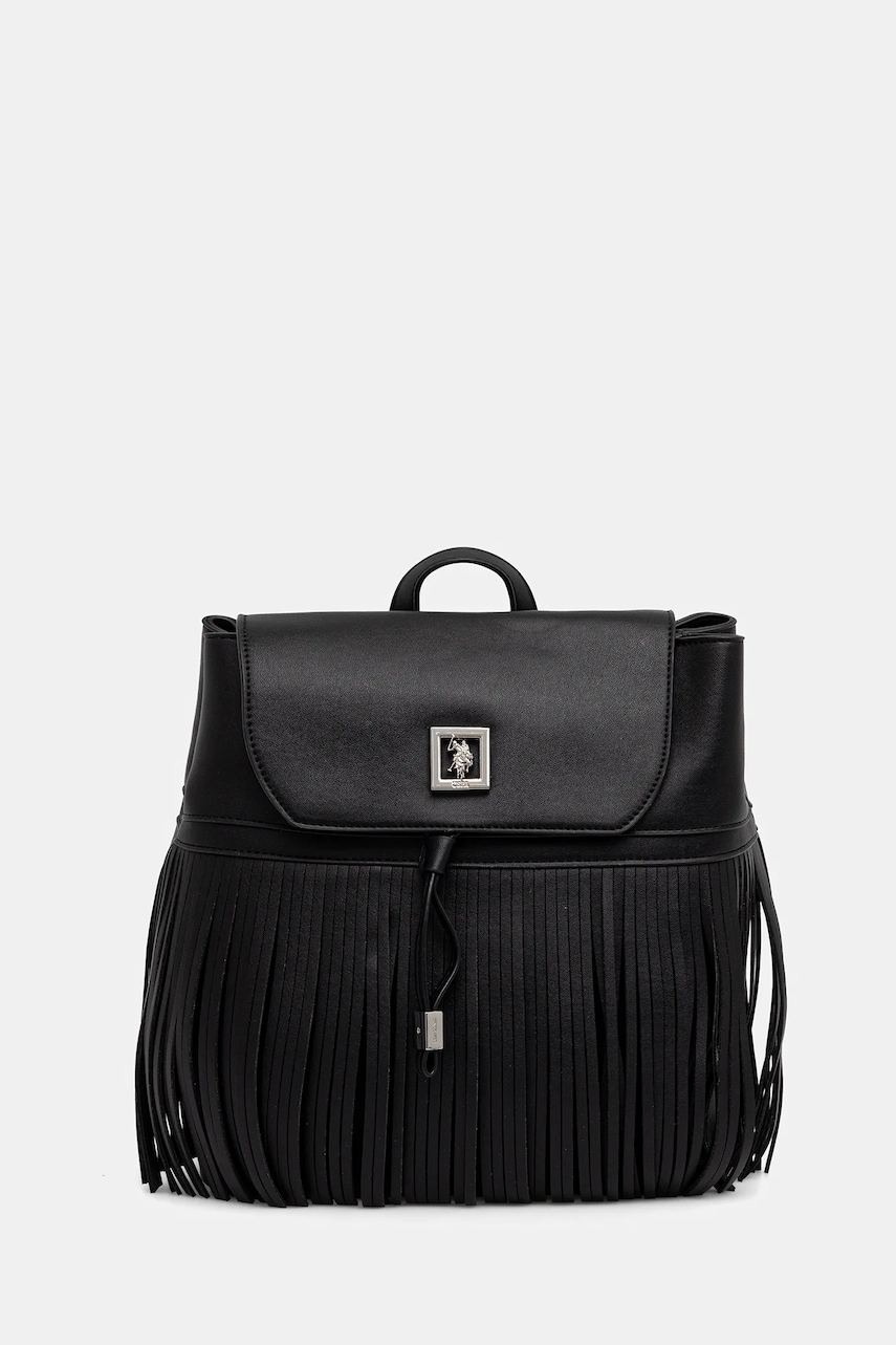 U.S. Polo Assn. rucsac Alba culoarea negru, mic, uni, BIU0B8866WWI