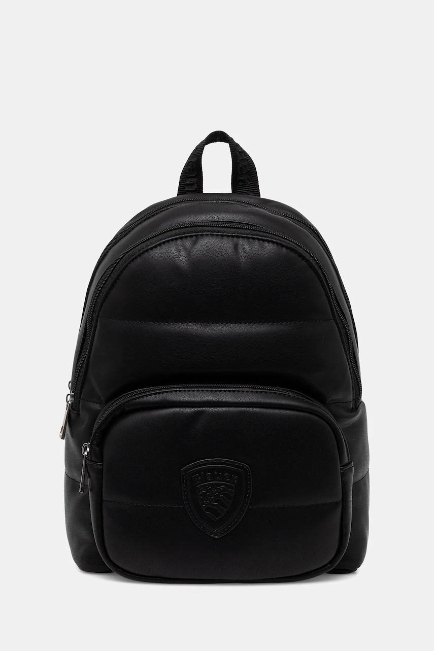 Blauer rucsac culoarea negru, mic, uni, POLLY02