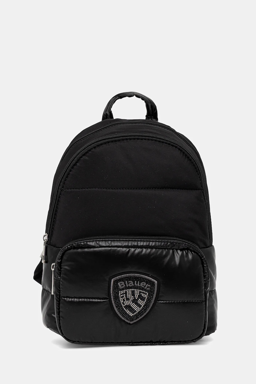 Blauer rucsac culoarea negru, mic, cu imprimeu, WAVE04