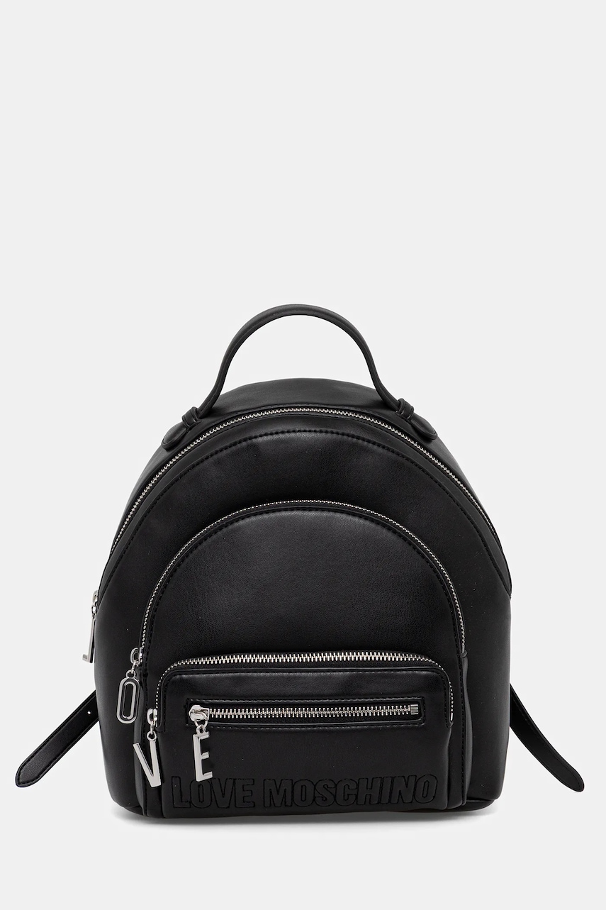 Love Moschino rucsac culoarea negru, mic, uni, JC4344PP0NKA000B