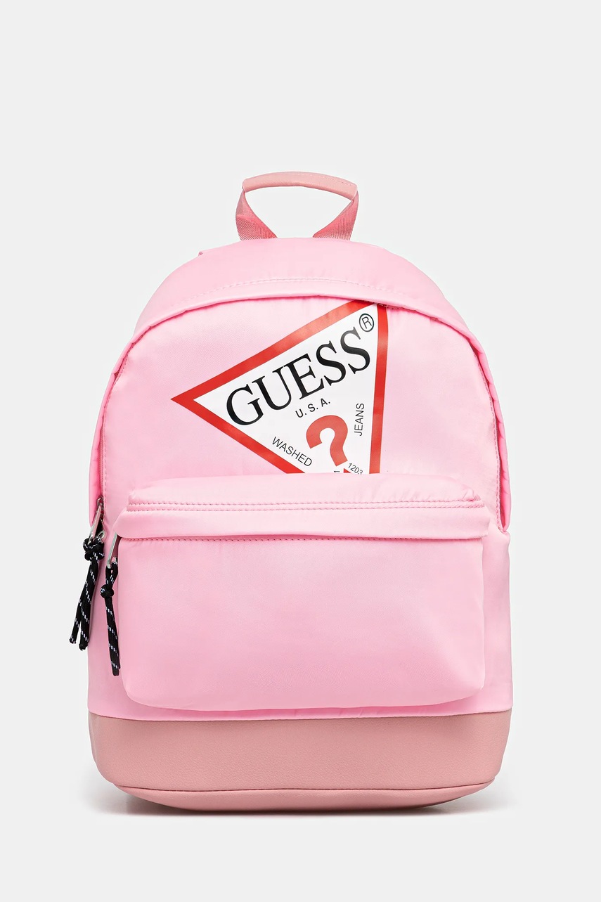 Levně Dětský batoh Guess růžová barva, velký, s potiskem, H4YZ15 WFMR0