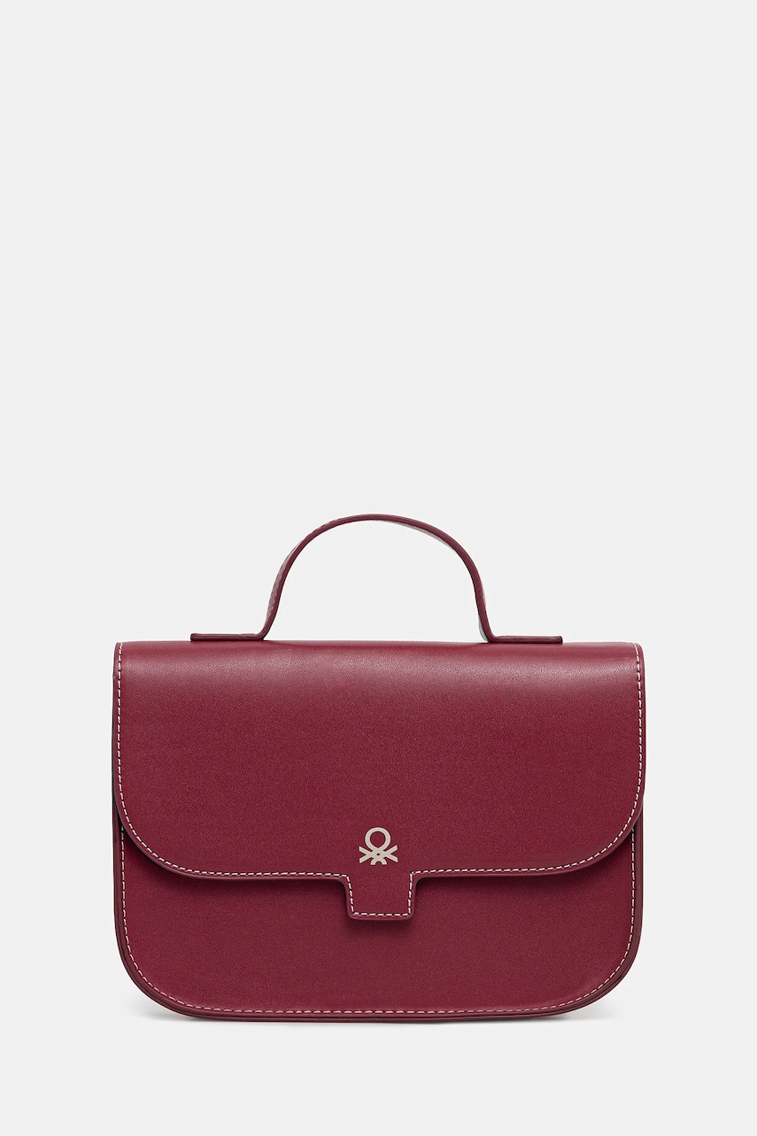 United Colors of Benetton ghiozdan copii culoarea bordo, mic, uni, 635XCY02B