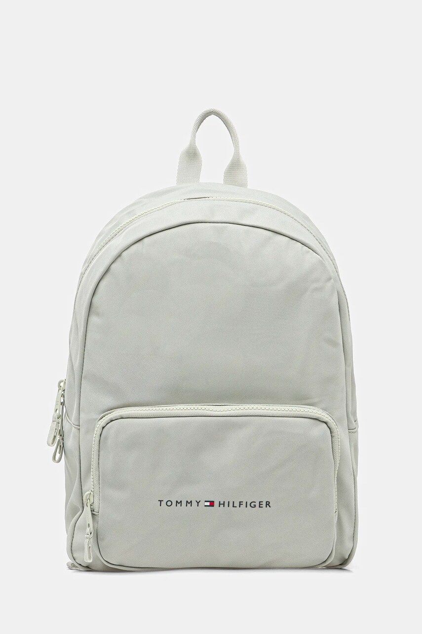 Levně Dětský batoh Tommy Hilfiger zelená barva, velký, AU0AU01864