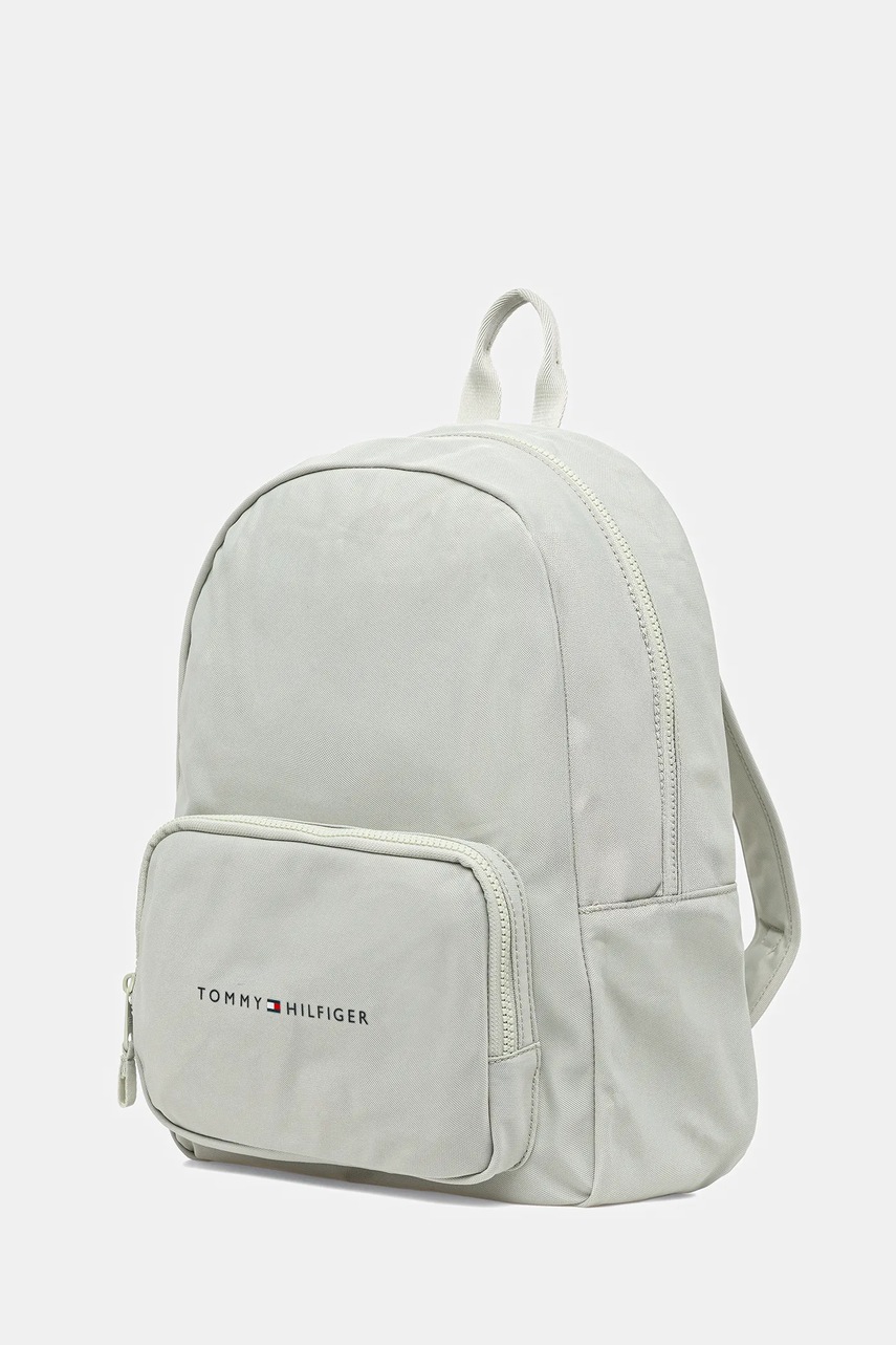Детский рюкзак Tommy Hilfiger цвет зелёный большой однотонная AU0AU01864