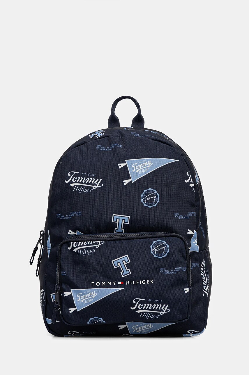 Levně Dětský batoh Tommy Hilfiger tmavomodrá barva, velký, AU0AU01992