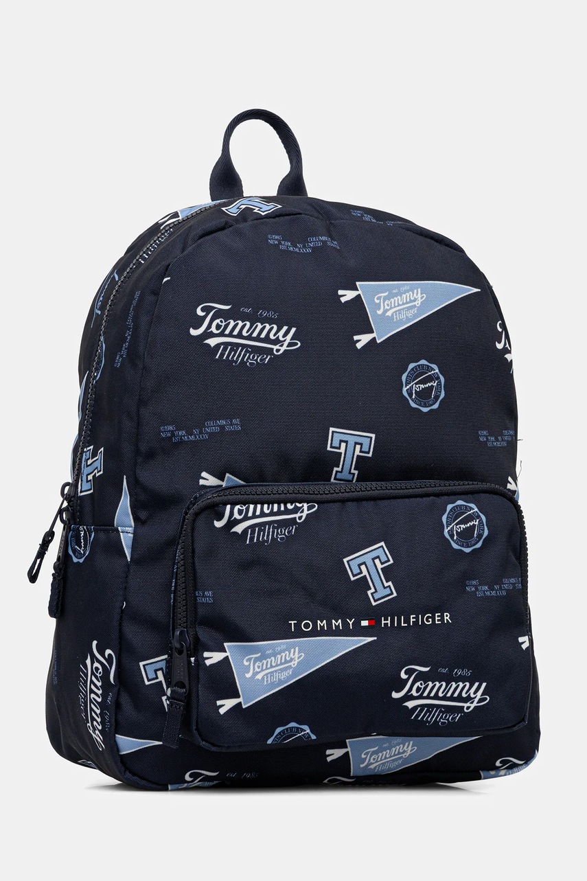 Детский рюкзак Tommy Hilfiger цвет синий большой узор AU0AU01992
