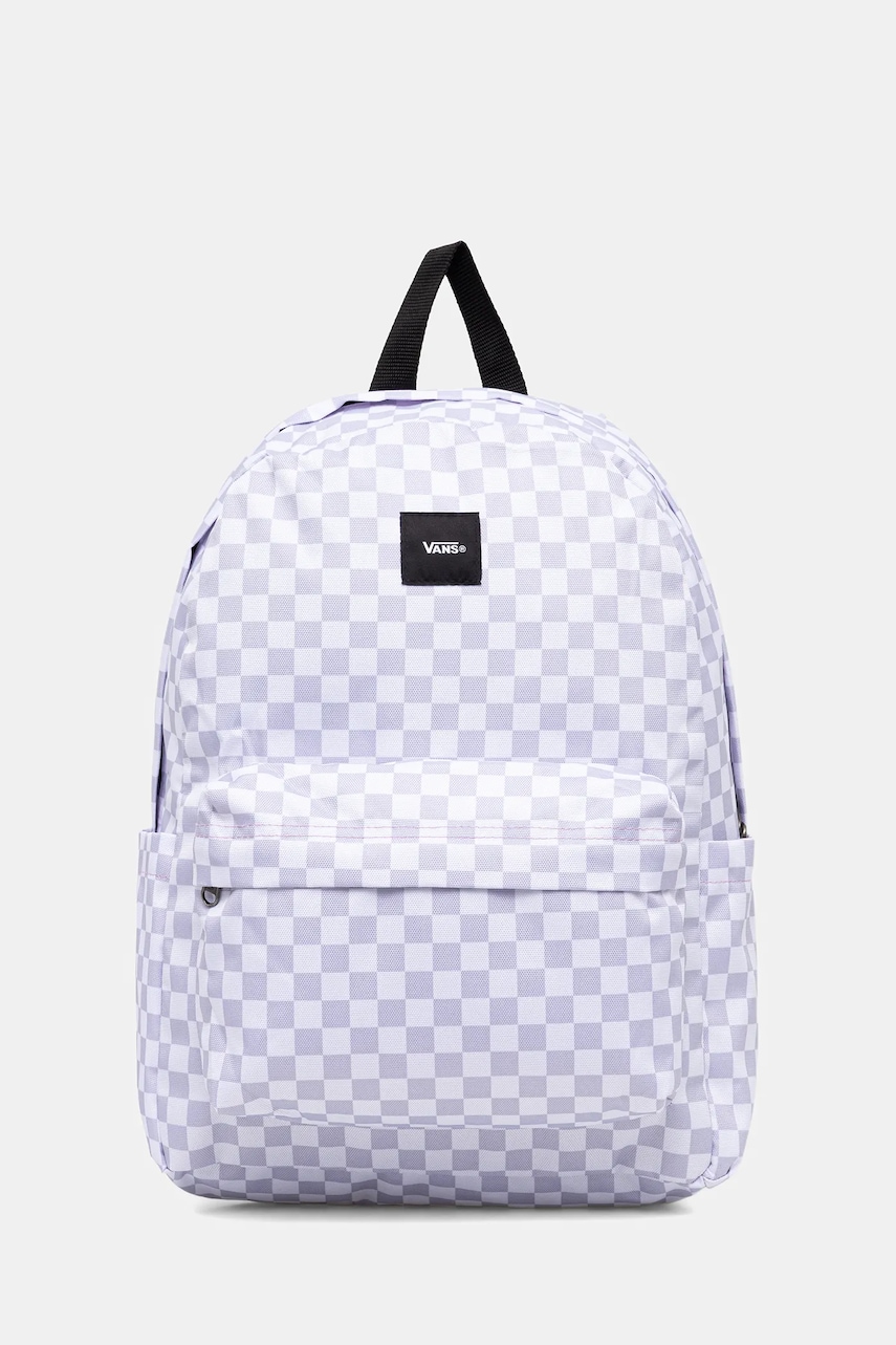 Vans ghiozdan copii Old Skool Grom Check culoarea violet, mare, cu imprimeu, VN000J3KEMY1