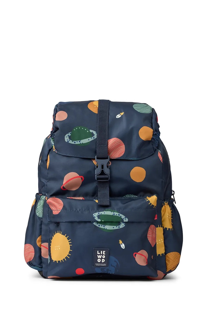 Детский рюкзак Liewood Johnny School Backpack цвет синий большой узор LW20089