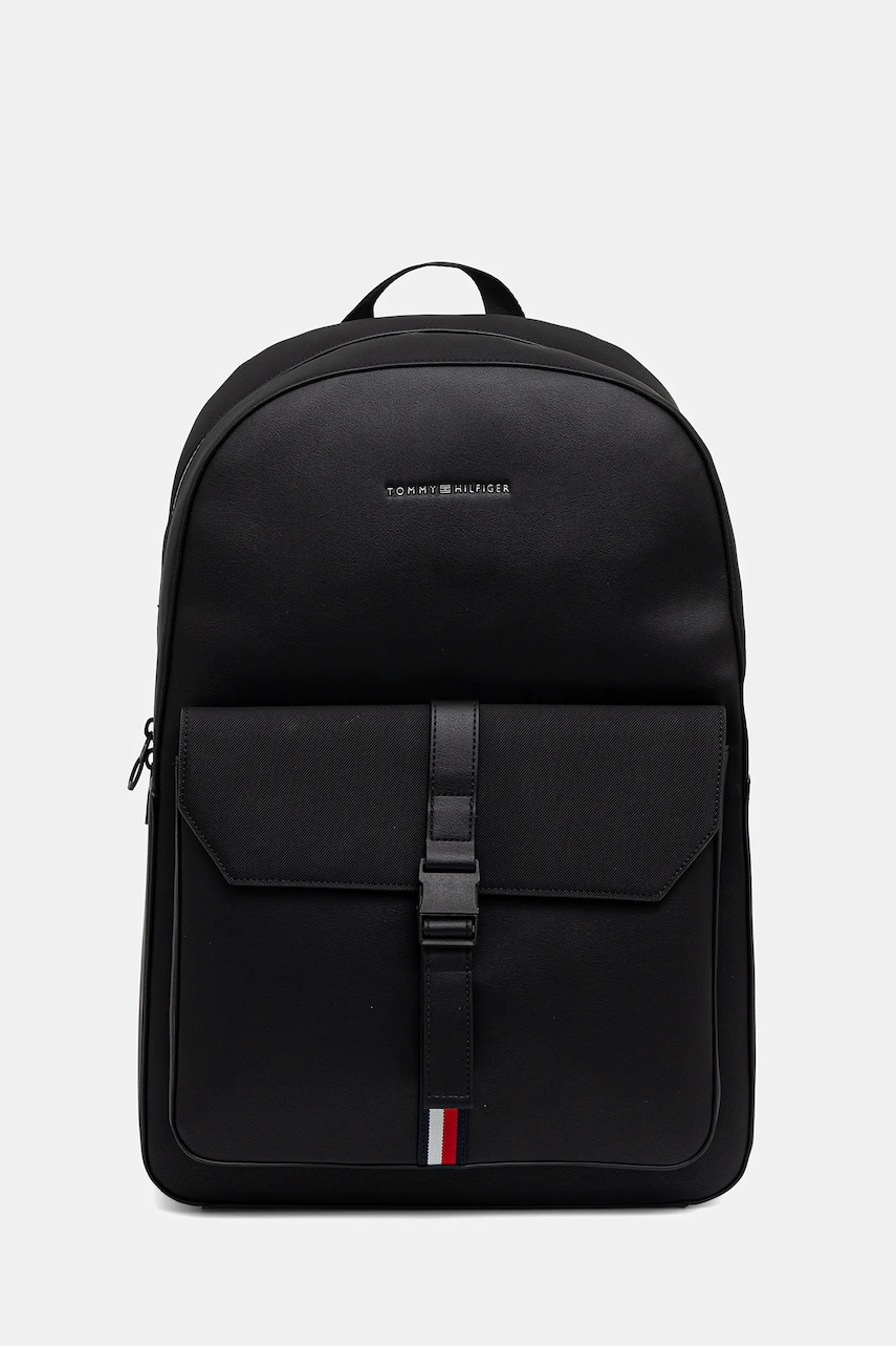 Levně Batoh Tommy Hilfiger pánský, černá barva, velký, AM0AM13476