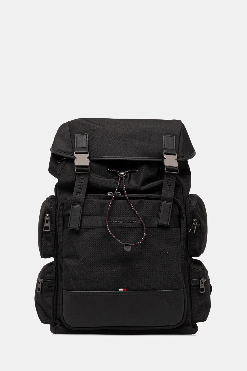 Levně Batoh Tommy Hilfiger pánský, černá barva, velký, AM0AM13548