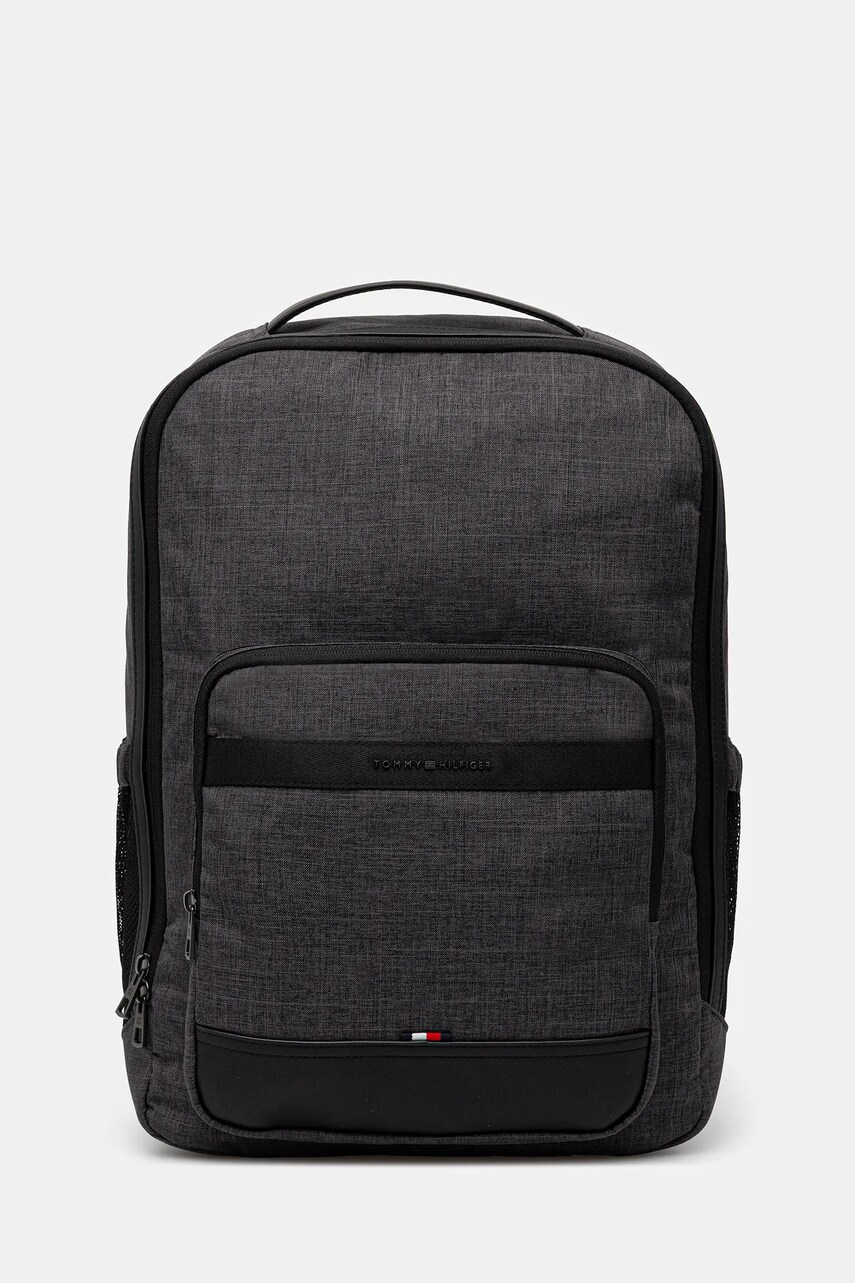 Levně Batoh Tommy Hilfiger pánský, šedá barva, velký, AM0AM13555
