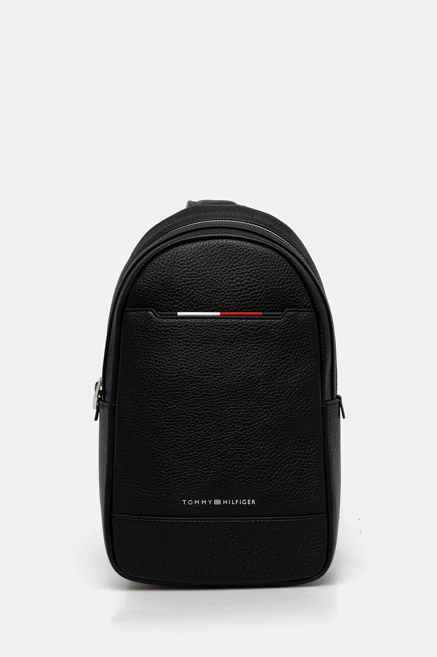 Levně Batoh Tommy Hilfiger pánský, černá barva, malý, AM0AM13575