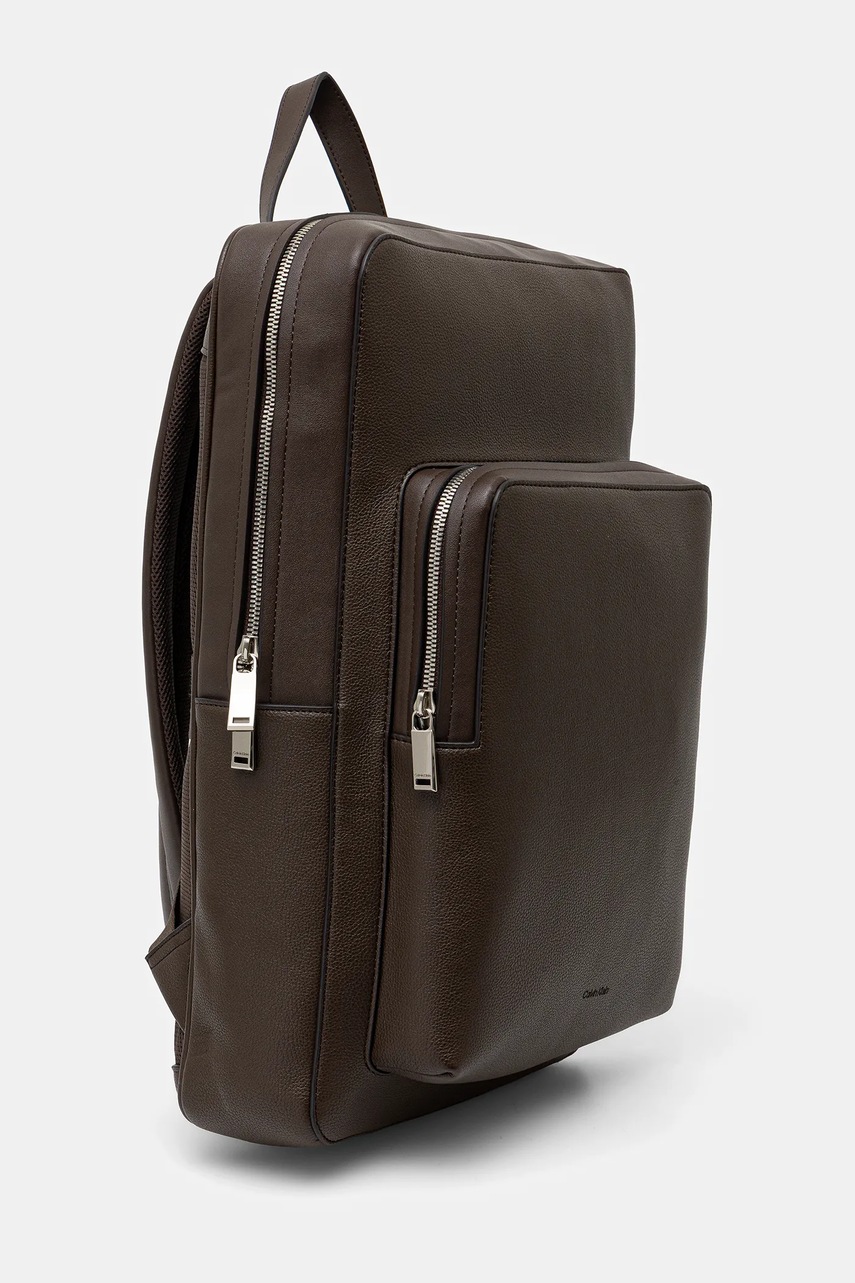Рюкзак Calvin Klein цвет коричневый большой однотонный LV04D3005G