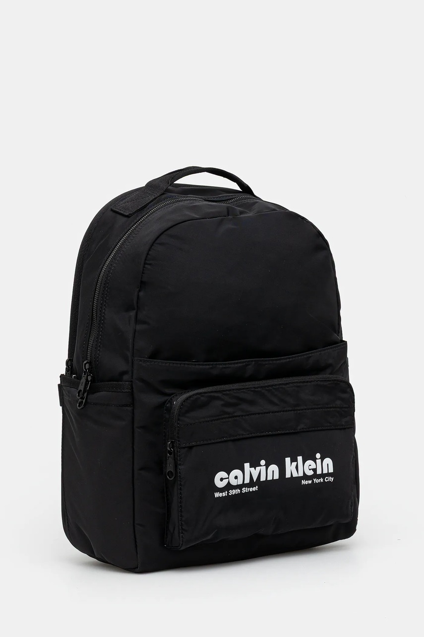 Рюкзак Calvin Klein цвет чёрный большой с принтом LV04G3162G
