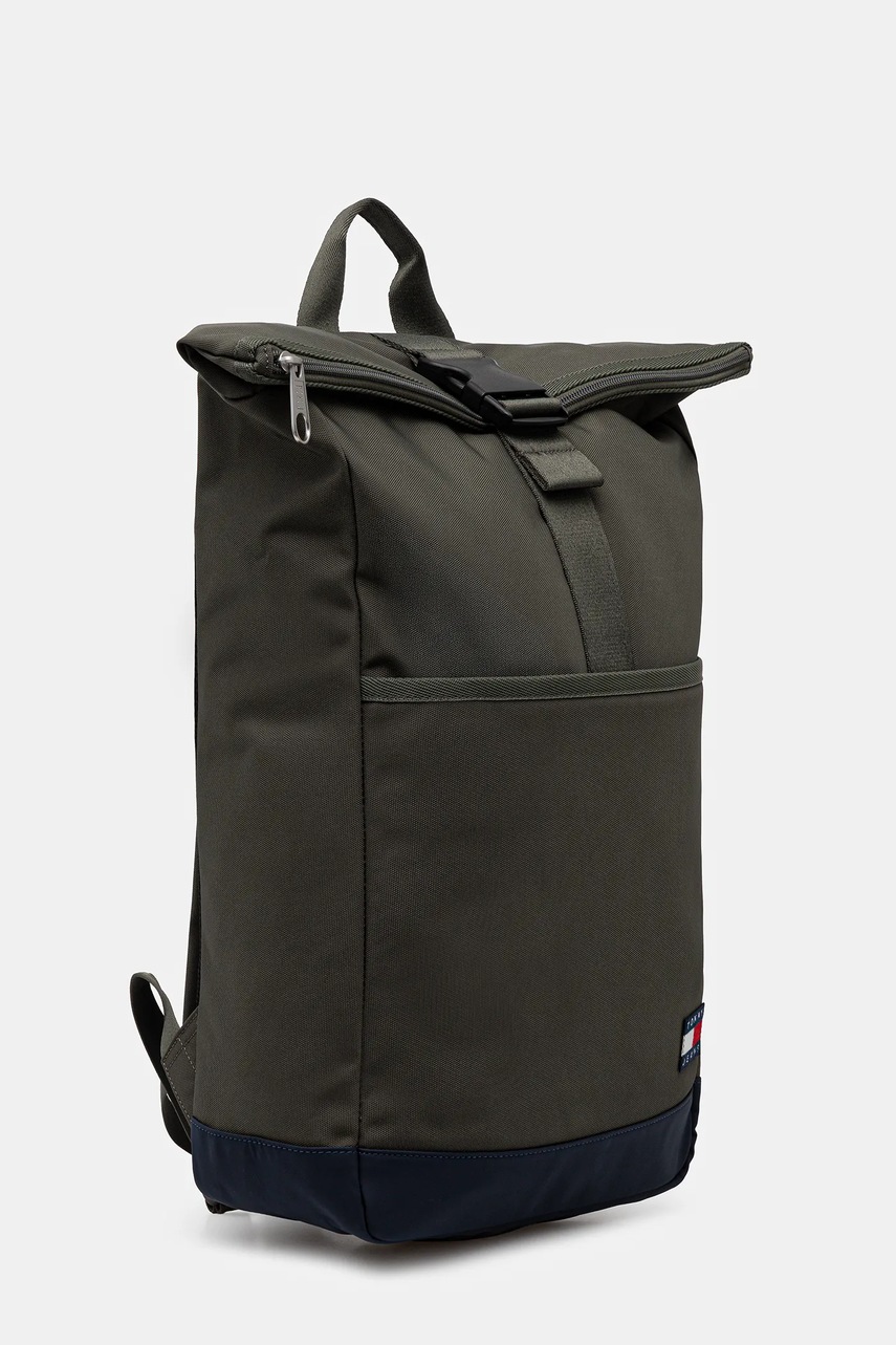 Рюкзак Tommy Jeans цвет зелёный большой однотонный AM0AM13401