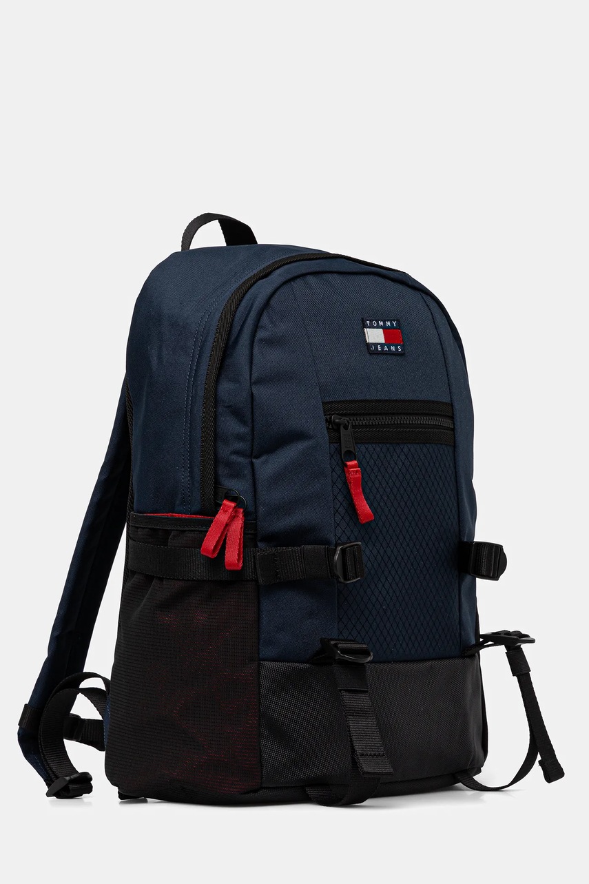 Рюкзак Tommy Jeans цвет синий большой однотонная AM0AM13402 Рюкзак Tommy Jeans цвет синий большой однотонная AM0AM13402