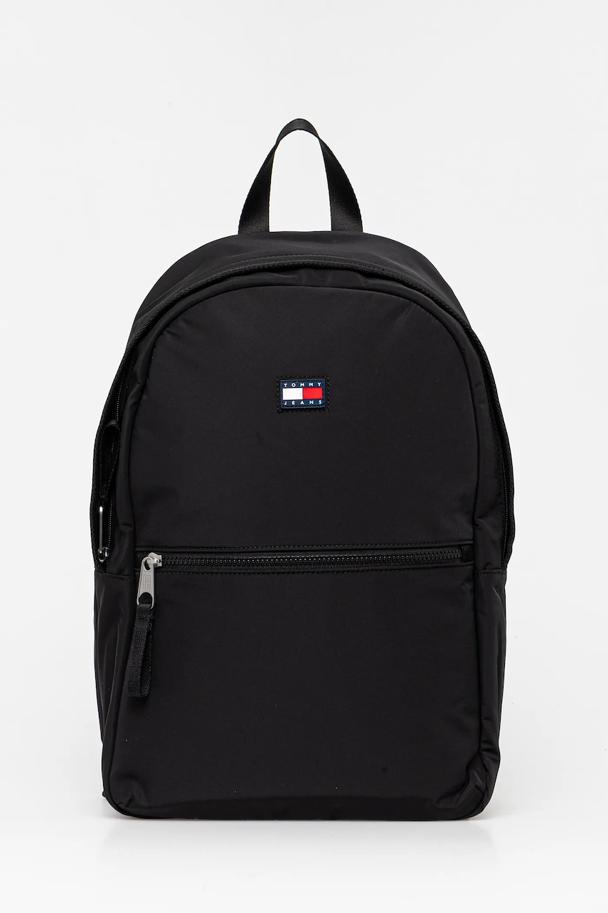 Tommy Jeans rucsac culoarea negru, mare, uni, AM0AM13404