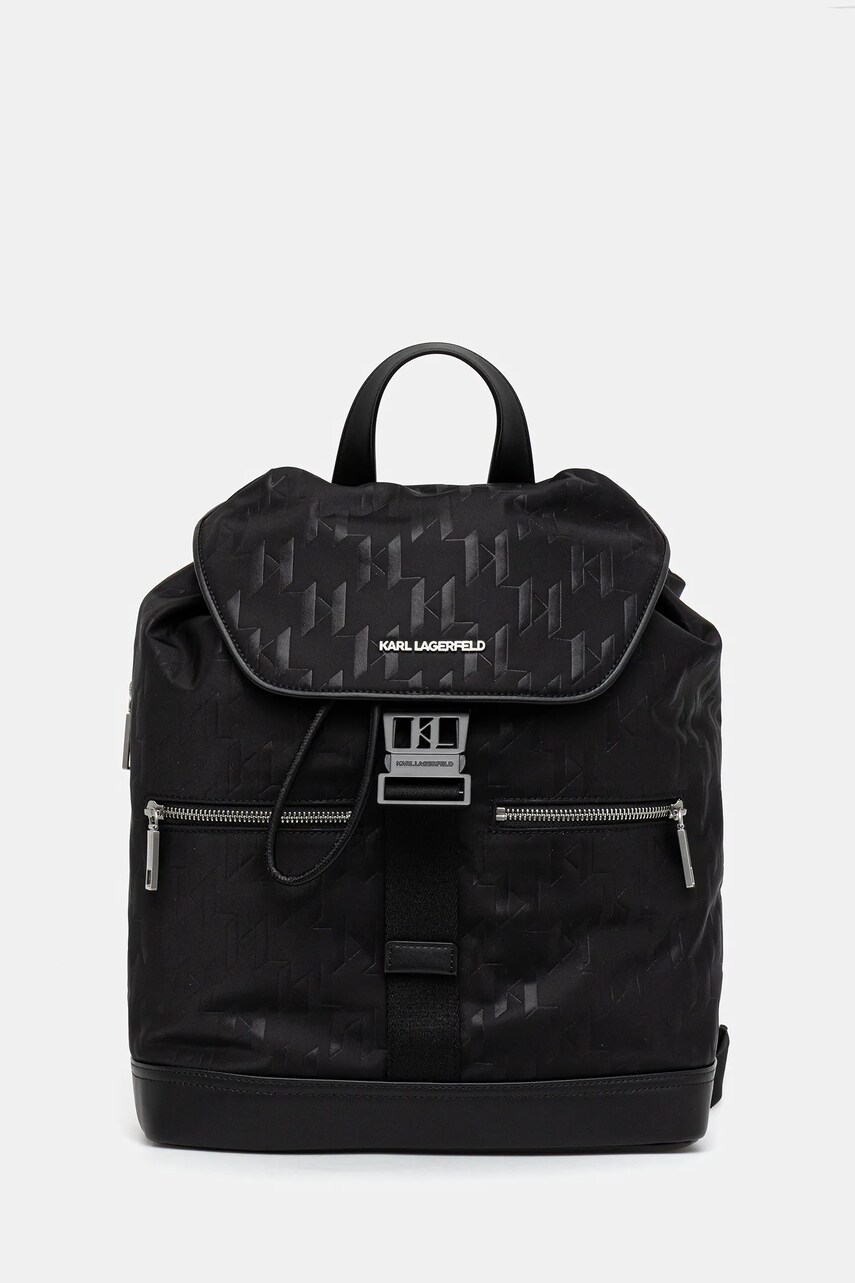 Karl Lagerfeld rucsac K/MONOGRAM culoarea negru, mare, A3M30162