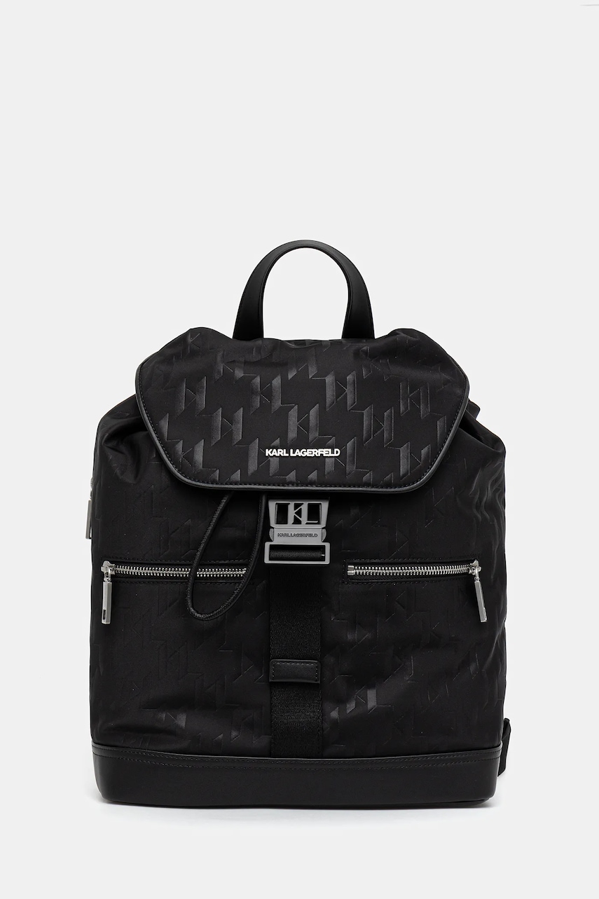 Karl Lagerfeld rucsac K/MONOGRAM culoarea negru, mare, A3M30162