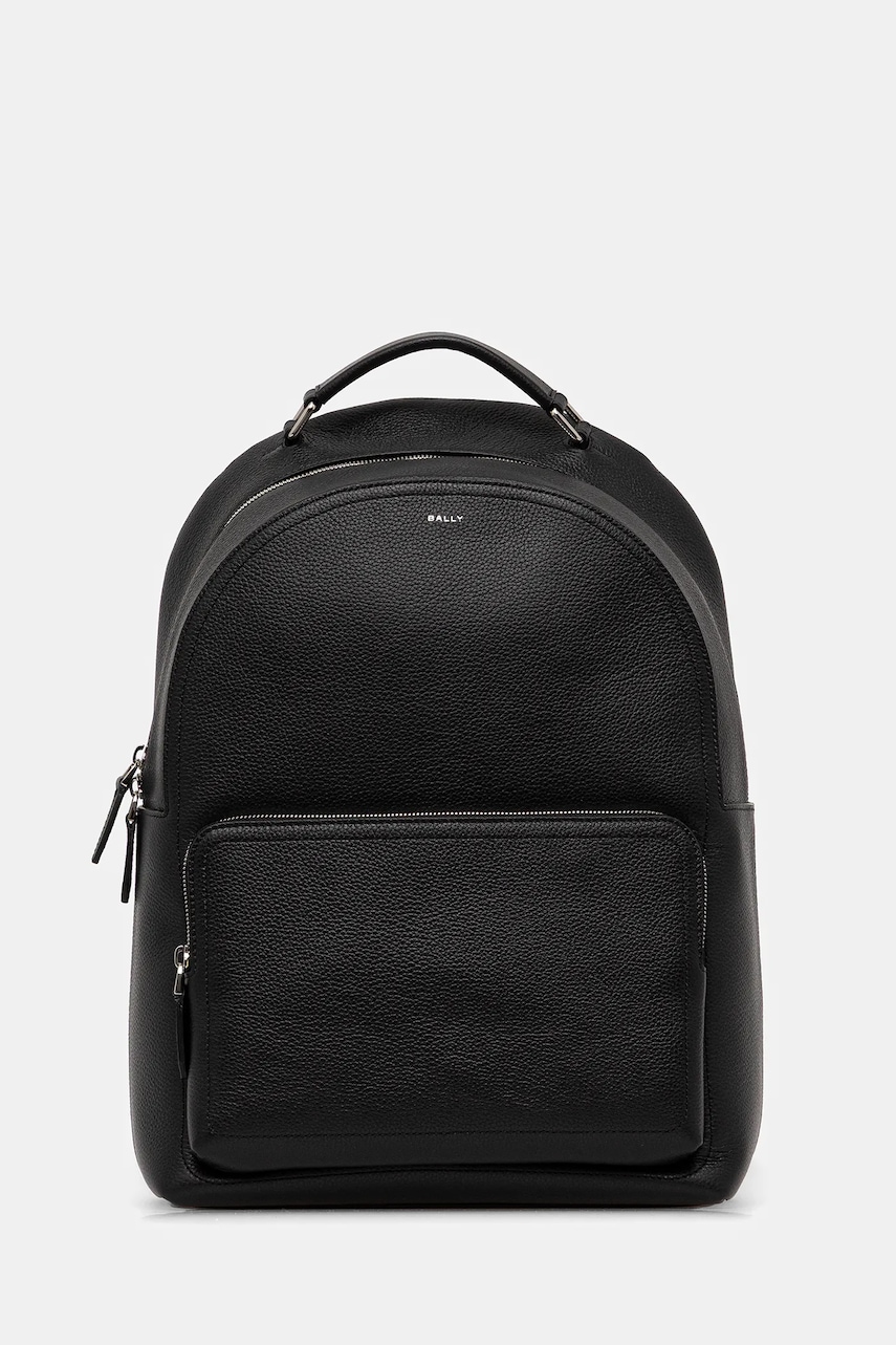 Bally ghiozdan de piele culoarea negru, mare, uni, MAK04N