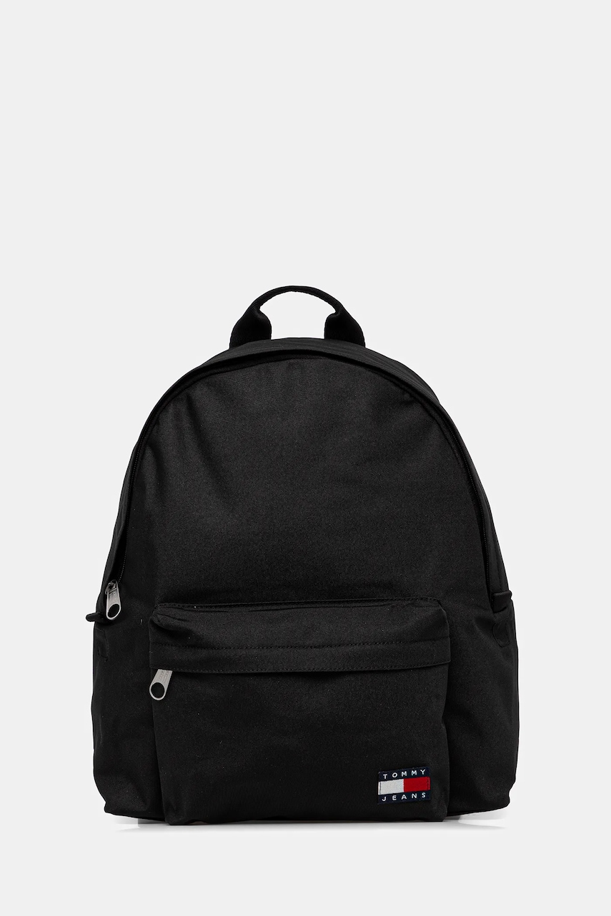 Tommy Jeans rucsac culoarea negru, mare, uni, AM0AM13726