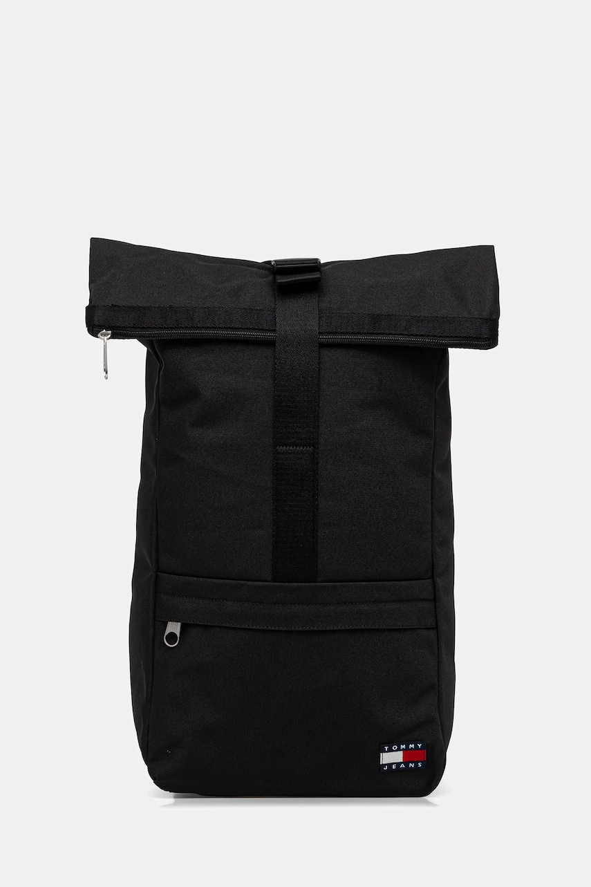 Tommy Jeans rucsac culoarea negru, mare, uni, AM0AM13727