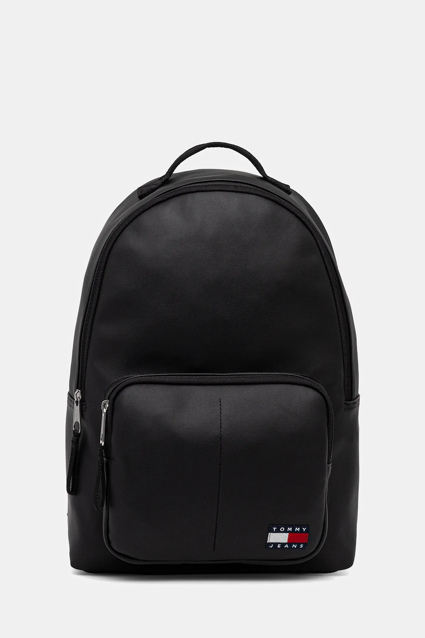 Tommy Jeans rucsac culoarea negru, mare, uni, AM0AM13729