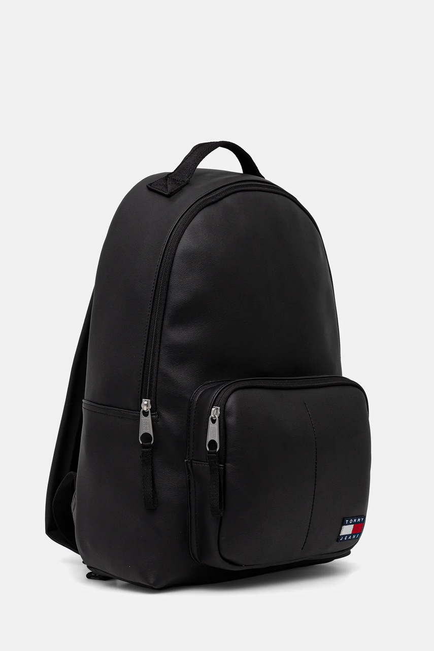 Рюкзак Tommy Jeans цвет чёрный большой однотонный AM0AM13729 Рюкзак Tommy Jeans цвет чёрный большой однотонный AM0AM13729