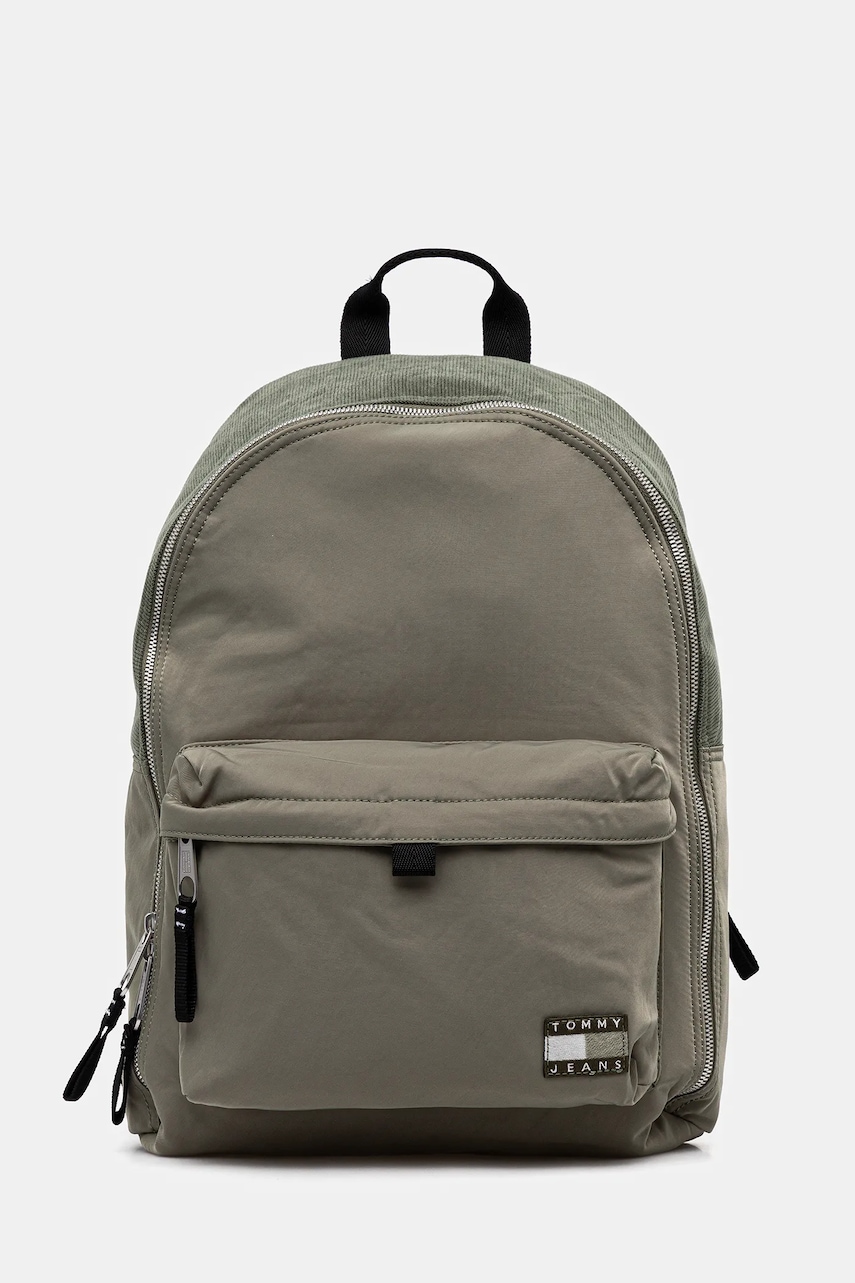 Tommy Jeans rucsac culoarea verde, mare, uni, AM0AM13733