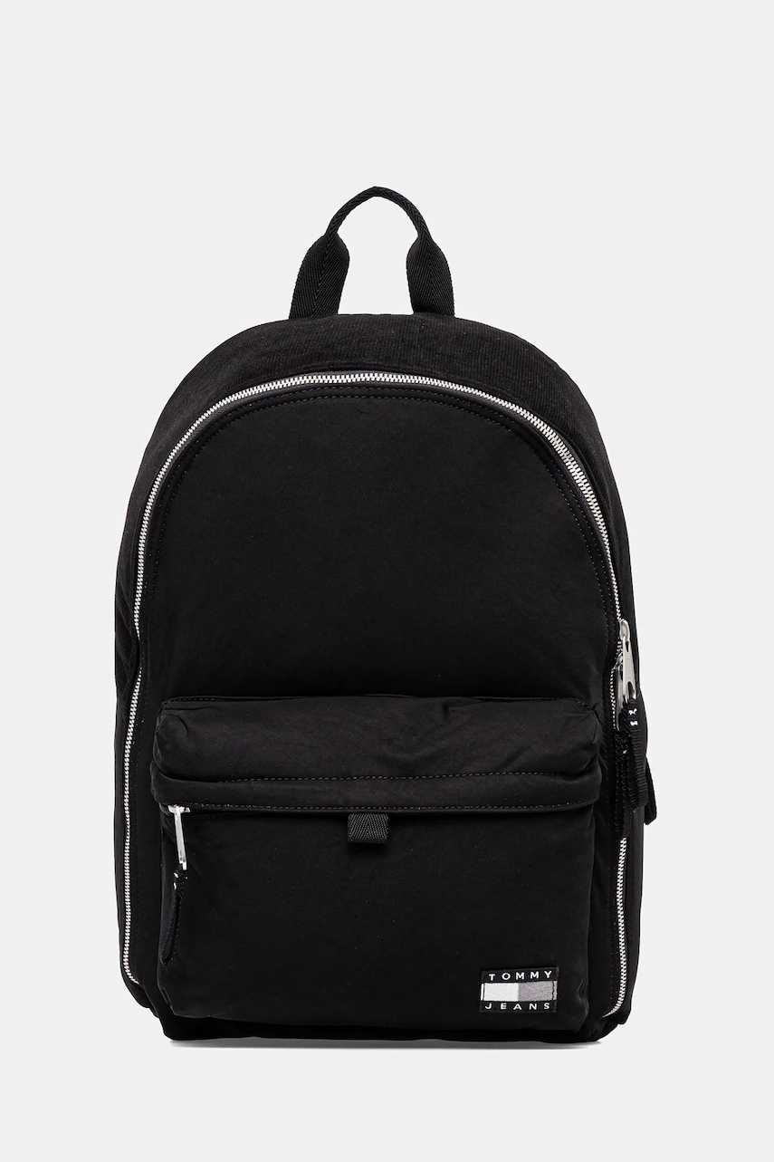 Tommy Jeans rucsac culoarea negru, mare, uni, AM0AM13733