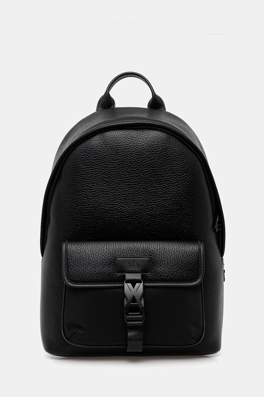 Armani Exchange rucsac culoarea negru, mare, cu imprimeu, XM001608 AF17207