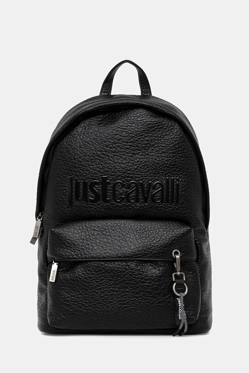 Just Cavalli rucsac culoarea negru, mare, cu imprimeu, 79QA4B20 ZSB28