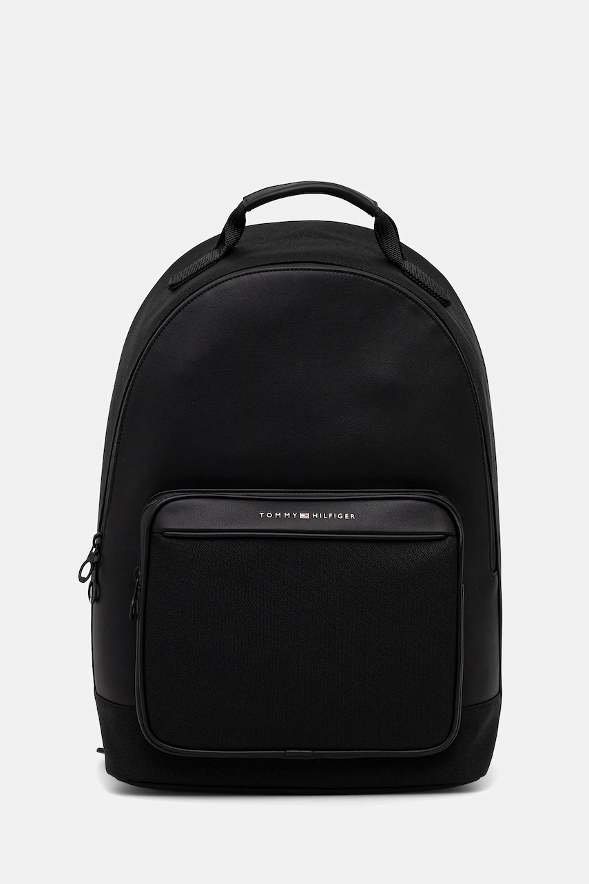 Levně Batoh Tommy Hilfiger pánský, černá barva, malý, AM0AM13623