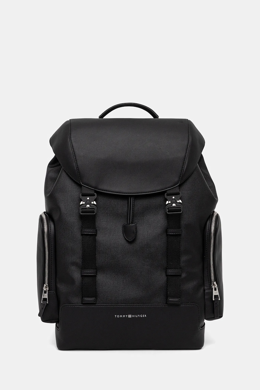 Levně Batoh Tommy Hilfiger pánský, černá barva, velký, AM0AM13636